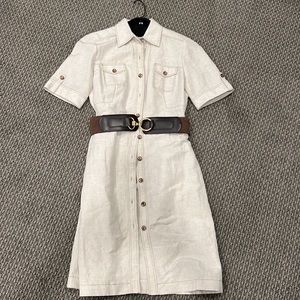 Tahiti shirt dress with belt